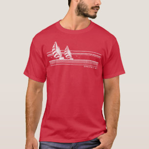 Annapolis Md Segeln 70er Nautical Segelboot vintag T-Shirt