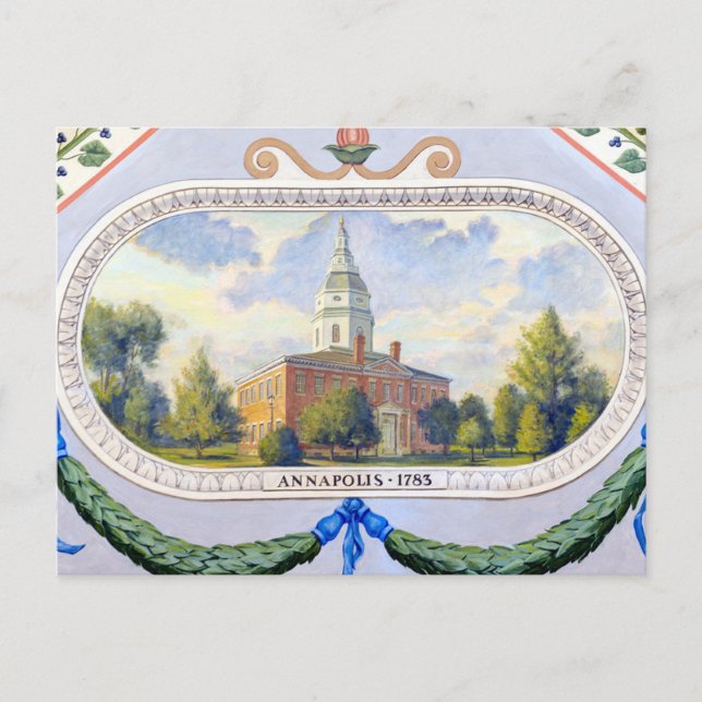 Annapolis Staat House Postkarte (Vorderseite)