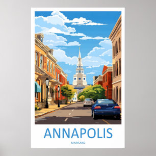 Annapolis Vintage Reiseplakat Ski Nationalpark Poster