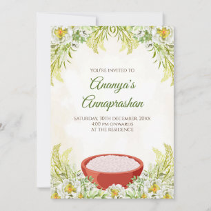 Annaprasan-Einladung & Annaprashana-Zeremoniekarte Einladung