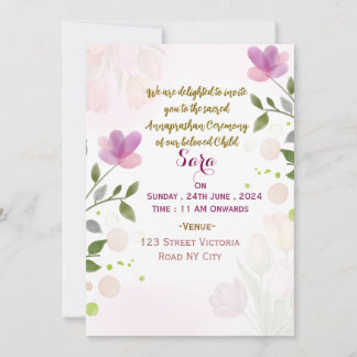 Annaprashan Ceremony Invitations  Einladung