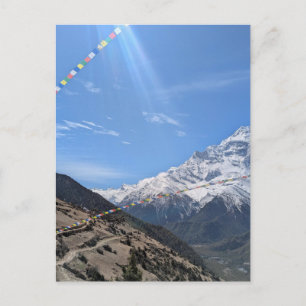 Annapurna Circuit Trekkingtour in Zentralnepal Postkarte