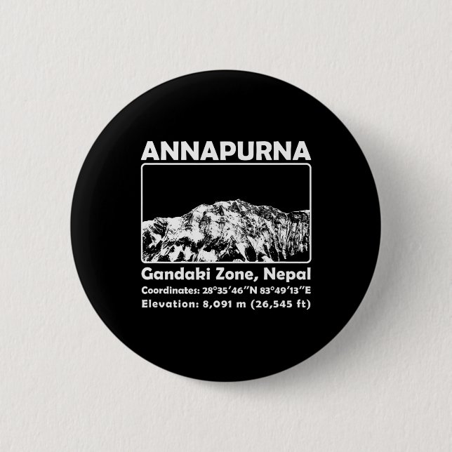 Annapurna mit Nepal Bergsteigen Trekking  Button (Vorderseite)