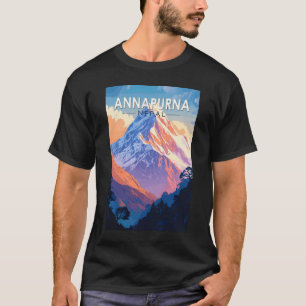 Annapurna Nepal Reise Kunst Vintage T-Shirt