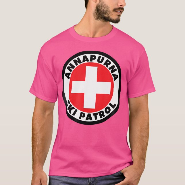 Annapurna Skigebiet Klettern T-Shirt (Vorderseite)