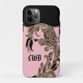 Annarose Elegant Chic Cool Pink Monogram Case-Mate iPhone Hülle