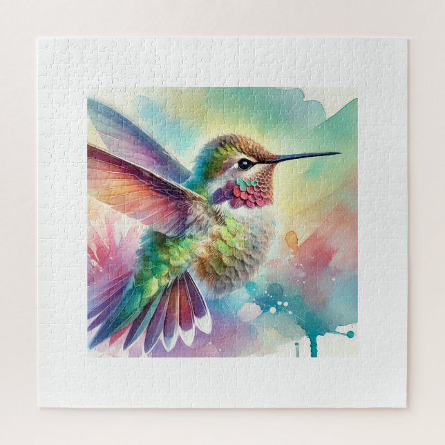 Annas Hummingbird 020824AREF113 - Watercolor Puzzle (Vertikal)