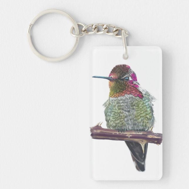 Anna's Hummingbird Schlüsselanhänger (Vorderseite)