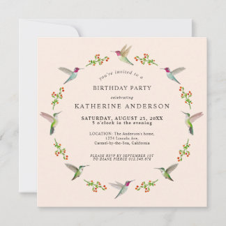 Anna's Hummingbirds Geburtstagsaufruf