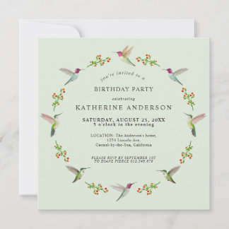 Anna's Hummingbirds Geburtstagsaufruf