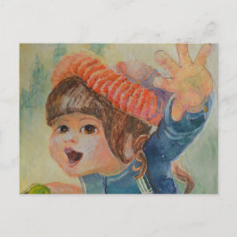 Anna's Robin 3 Postkarte