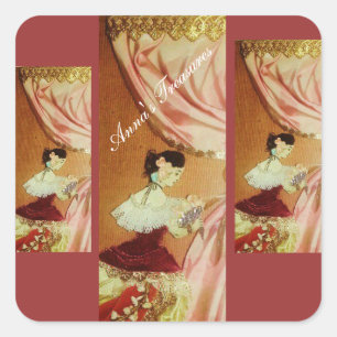 Anna's Treasures Square Stickers