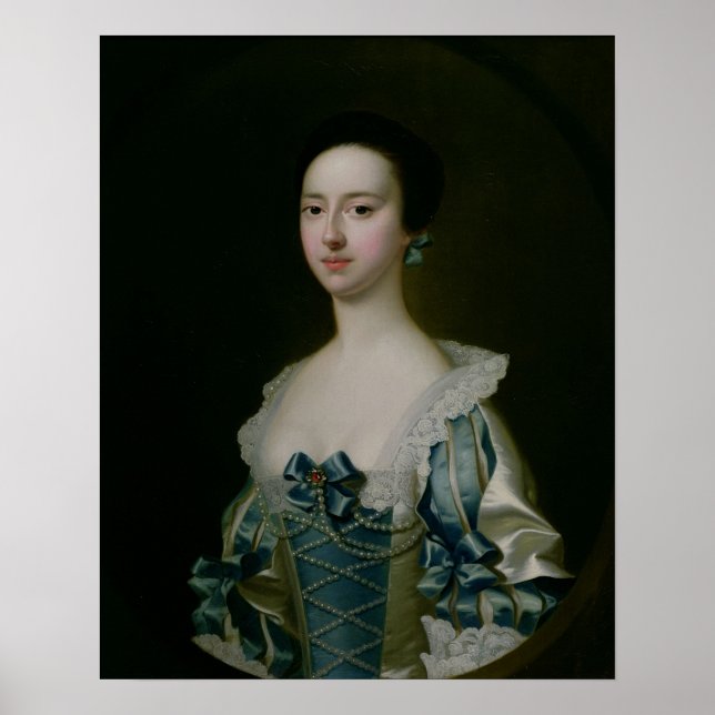 Anne Bateman, später Frau John Gisbourne, 1755 Poster (Vorne)