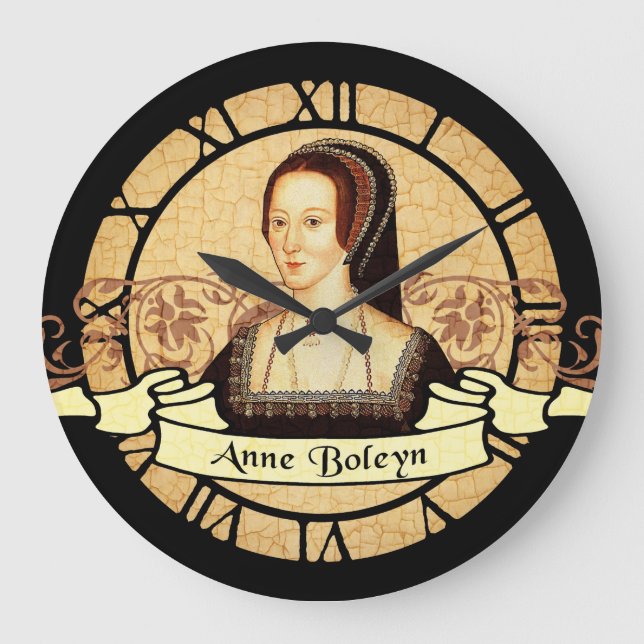 Anne Boleyn Große Wanduhr (Vorderseite)