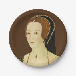 Anne Boleyn - historische Abbildung Pappteller