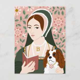 Anne Boleyn Illustration Danke-Karte Postkarte