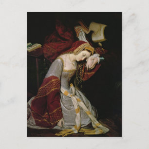Anne Boleyn im Tower, Detail, 1835 Postkarte