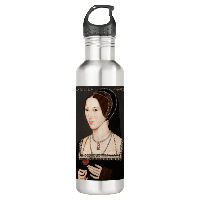 Anne Boleyn Portrait Edelstahlflasche (Vorderseite)