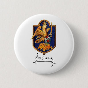 Anne Boleyn Unterschrift und Wappen Button