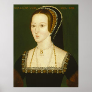 Anne Boleyn Zweite Ehefrau Henry VIII Portrait Poster