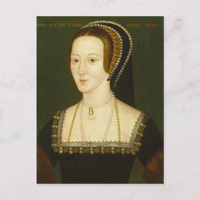 Anne Boleyn Zweite Ehefrau Henry VIII Portrait Postkarte (Vorderseite)