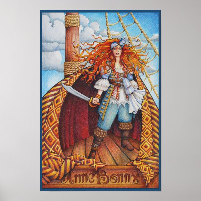 Anne Bonny Print 12 x 18 Poster (Vorne)