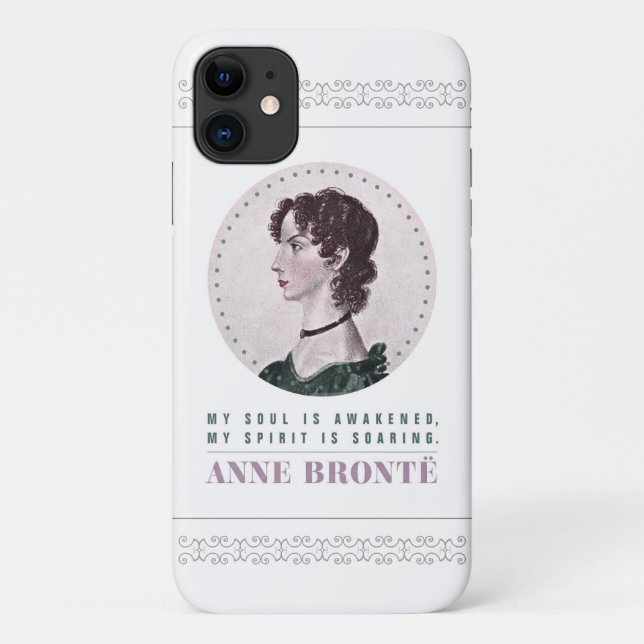 Anne Bronte Portrait und Zitat Mein Soul ist erwac Case-Mate iPhone Hülle (Rückseite)