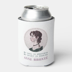 Anne Bronte Portrait und Zitat Mein Soul ist erwac Dosenkühler