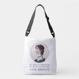 Anne Bronte Portrait und Zitat Mein Soul ist erwac Tragetaschen Mit Langen Trägern