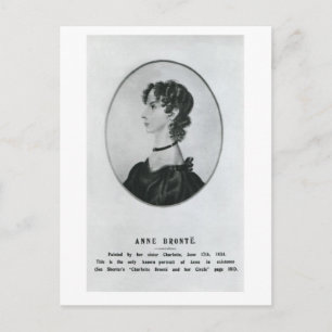 Anne-Brontë-Porträt Postkarte