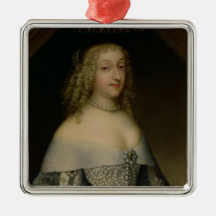 Anne de Gonzaga Prinzessin Palatine Silbernes Ornament