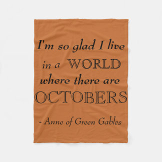 Anne der grünen Giebel-Fall-Fleece-Decke Fleecedecke