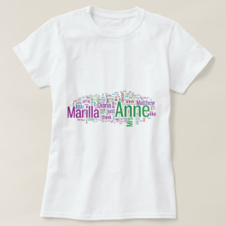 Anne der grünen Giebel-Wort-Wolke T-Shirt