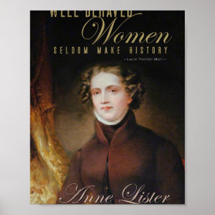 Anne Lister Gentleman Jack-Porträt Poster
