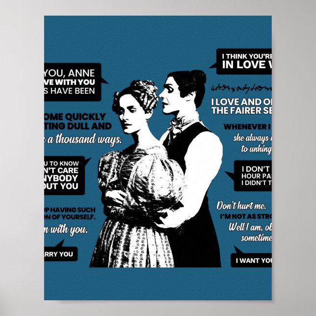 Anne Lister und Ann Walker Quotes Poster (Vorne)