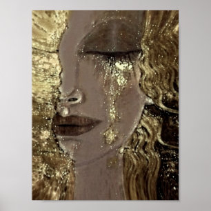 Anne Marie Zilberman / Frau mit einem Goldene Tee Poster