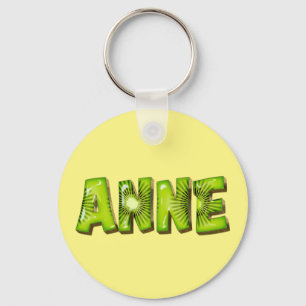 Anne Name Kiwi Design Ō Schlüsselanhänger