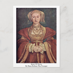 Anne of Cleves von Hans Holbein der Jüngere Postkarte