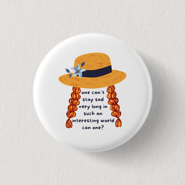 Anne Of Green Gables Shirley Book Quote Button (Vorderseite)
