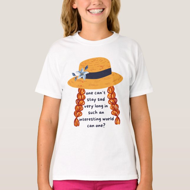 Anne Of Green Gables Shirley Book Quote T-Shirt (Vorderseite)