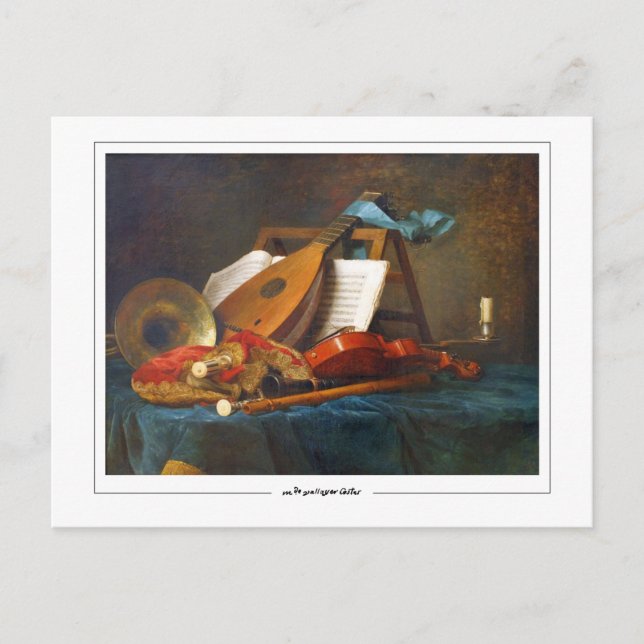 Anne Vallayer-Coster #10 - Fine Art Postcard Postkarte (Vorderseite)