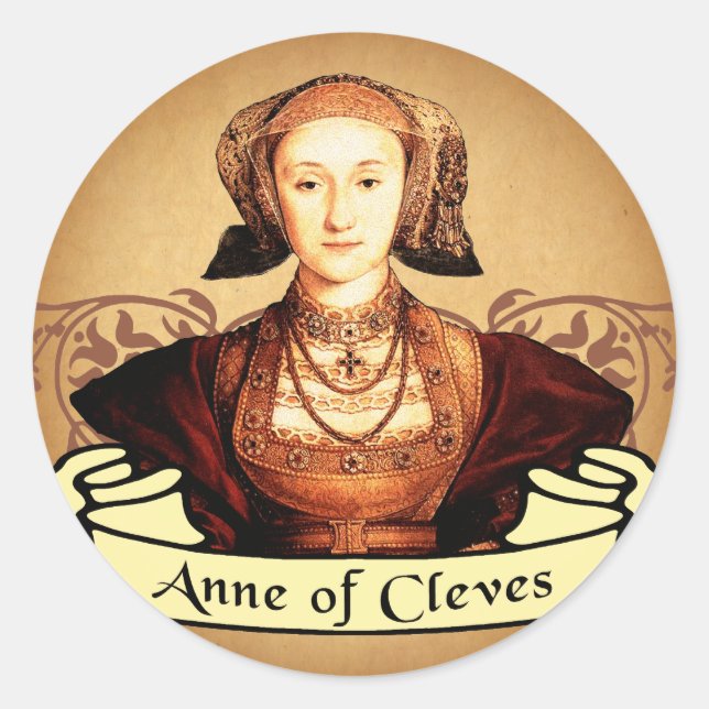 Anne von Cleves Classic Runder Aufkleber (Vorderseite)