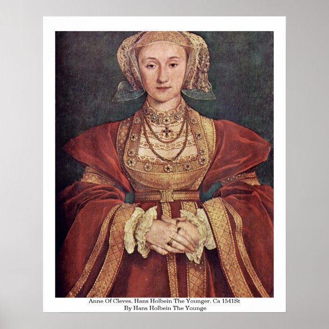 Anne von Cleves. Hans Holbein The Younger Poster (Vorne)