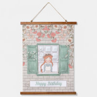 Anne von Green Gables Birthday Hanging Tapestry