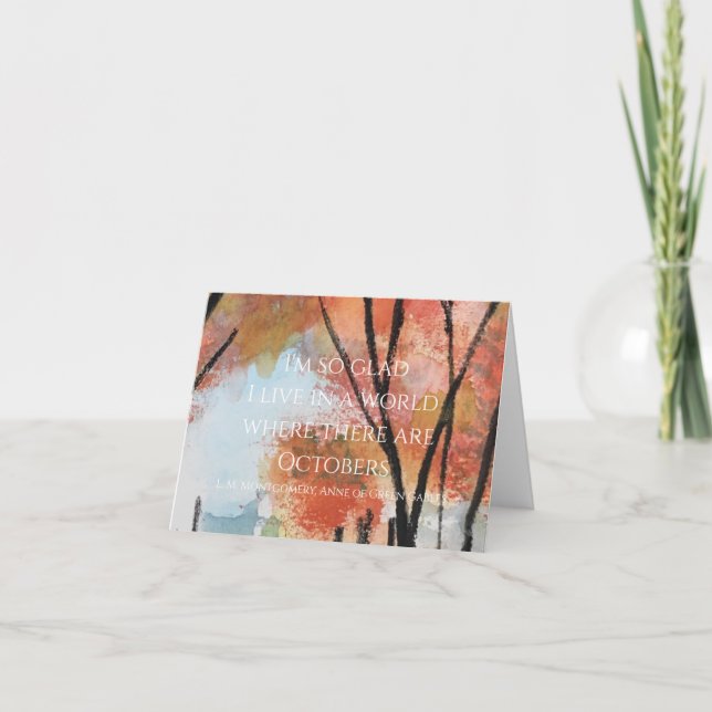 Anne von Green Gables Card Dankeskarte (Vorderseite)