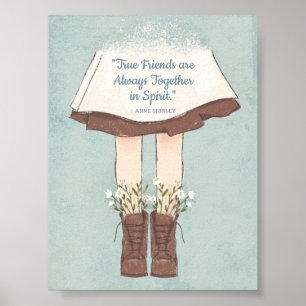 Anne von Green Gables Friendship Zitat Poster