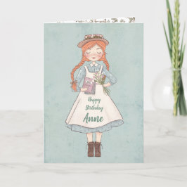 Anne von Green Gables | Geburtskarte Karte