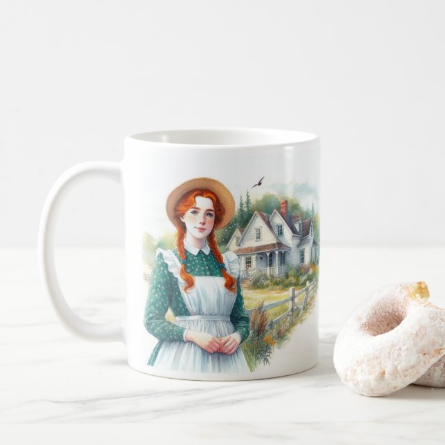 Anne von Green Gables Kaffeetasse (Mit Donut)