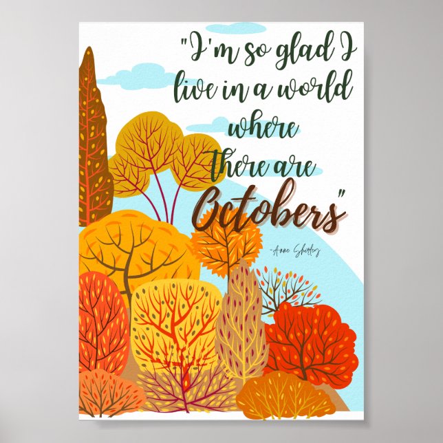 Anne von Green Gables October Poster (Vorne)