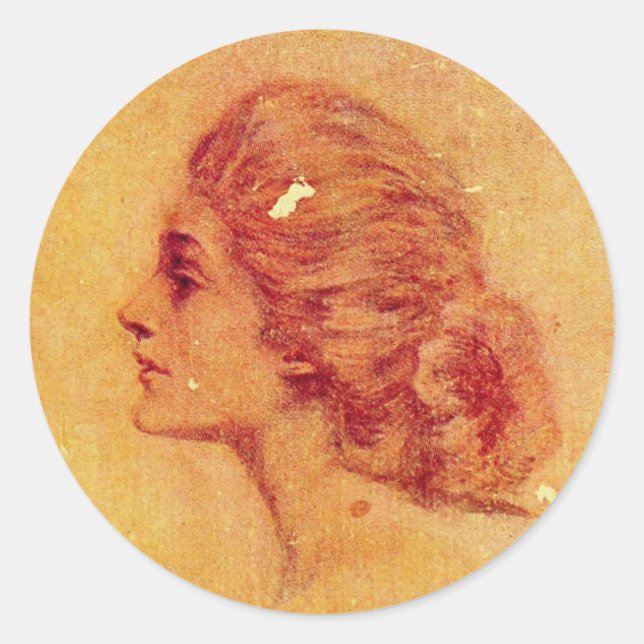 Anne von Green Gables | Runder Aufkleber (Vorderseite)